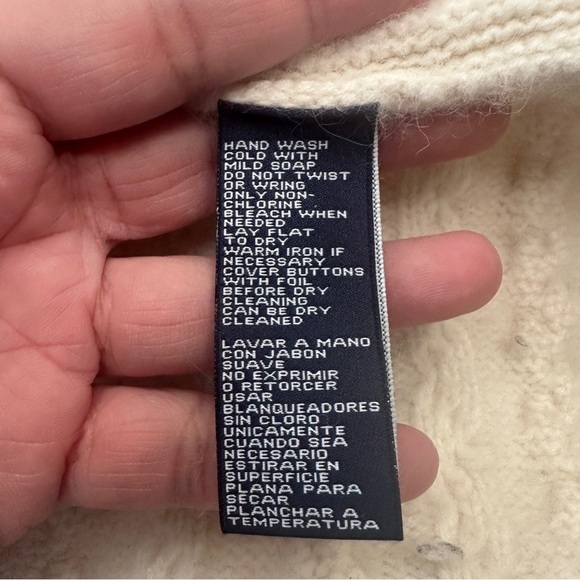 Jones New York Signature Cable Knit Cardigan Sweater Shawl Collar‎ Wool Blend XL - Picture 7 of 8